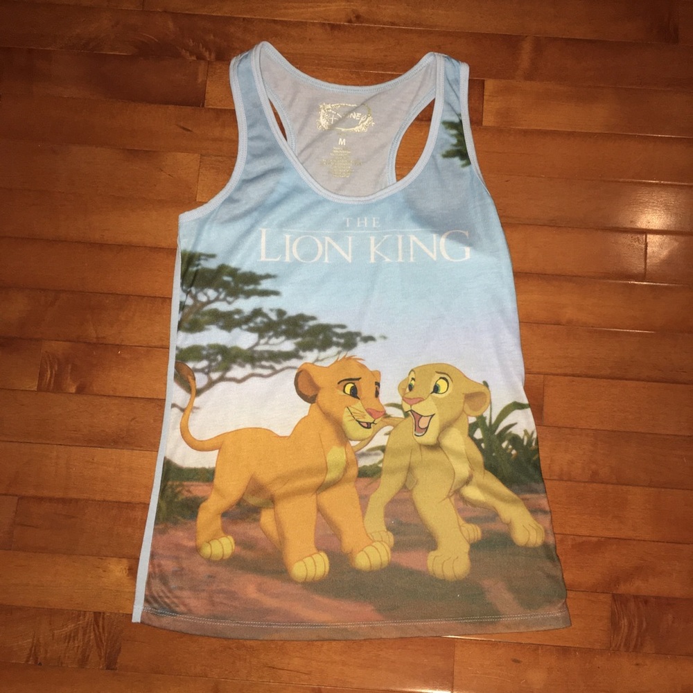 Disney The Lion King Graphic Tank Top Size Medium